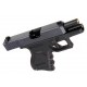 Страйкбольный пистолет WE GLOCK-27 gen4, металл слайд, сменные накладки, WE-G006B-BK
